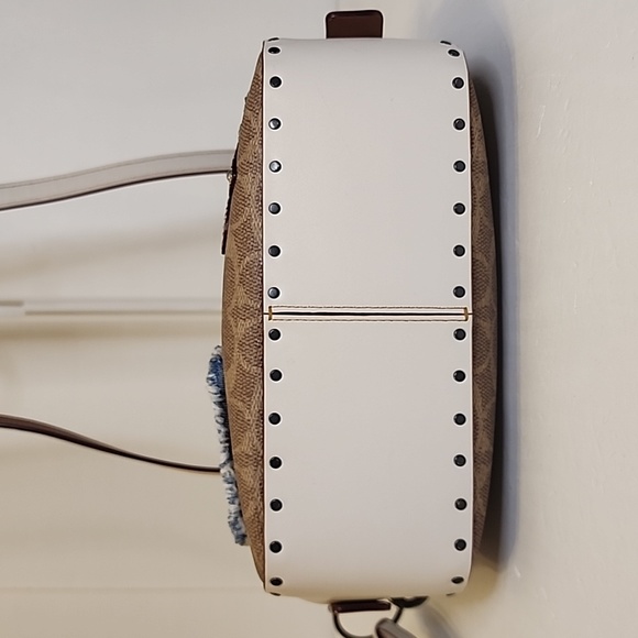 Coach Camera Bag Patches In Signature Tan Chalk - Picture 5 of 16